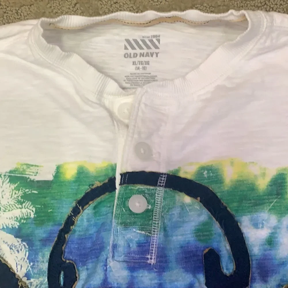 Aarg, Matey! Old Navy Boys XL (14-16) Pirate Graphic Tee Shirt Summer Fun!